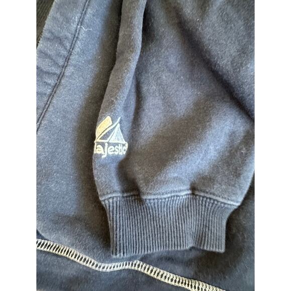 Majestic Men's KU Jayhawks Chenille Patch Logo Hoodie Sz. Medium - Picture 5 of 11